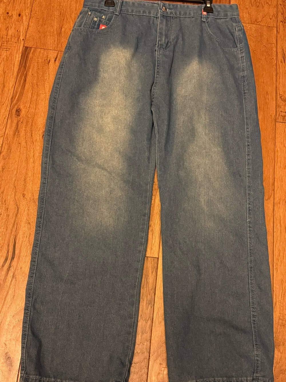 JNCO Relaxed Fit Distressed Light Blue Jeans